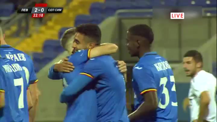 BUL Cup Levski Sofia Vs Septemvri Simitli Bilal Bari Goal in 22 min, Score 2:0