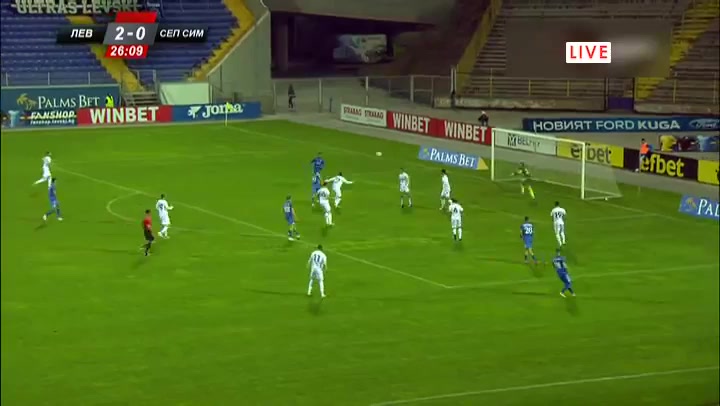 BUL Cup Levski Sofia Vs Septemvri Simitli Bilal Bari Goal in 26 min, Score 3:0