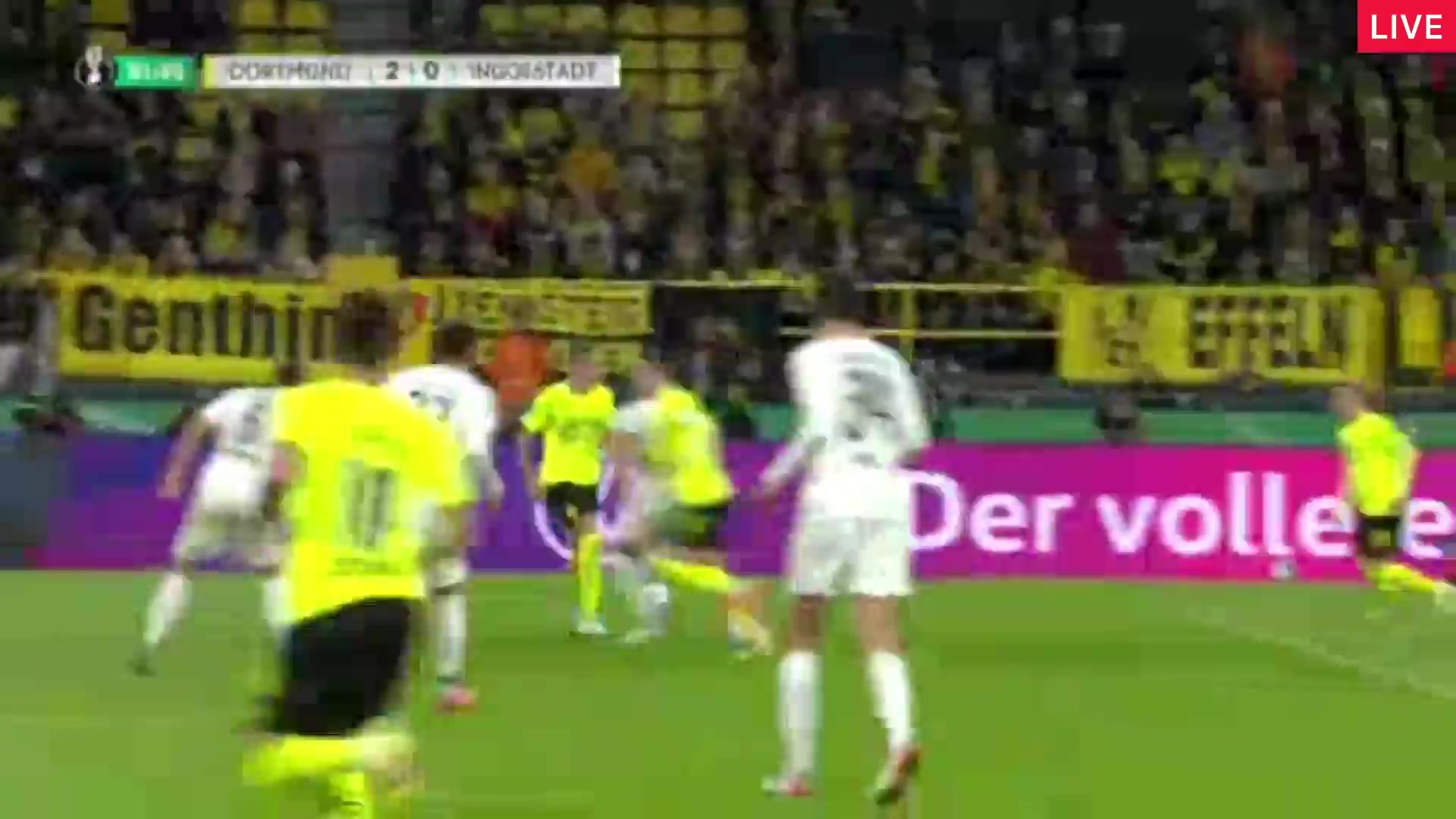 GERC Borussia Dortmund Vs Ingolstadt 82 ทำประตู Thorgan Hazard ประตู, ทำคะแนน 2:0