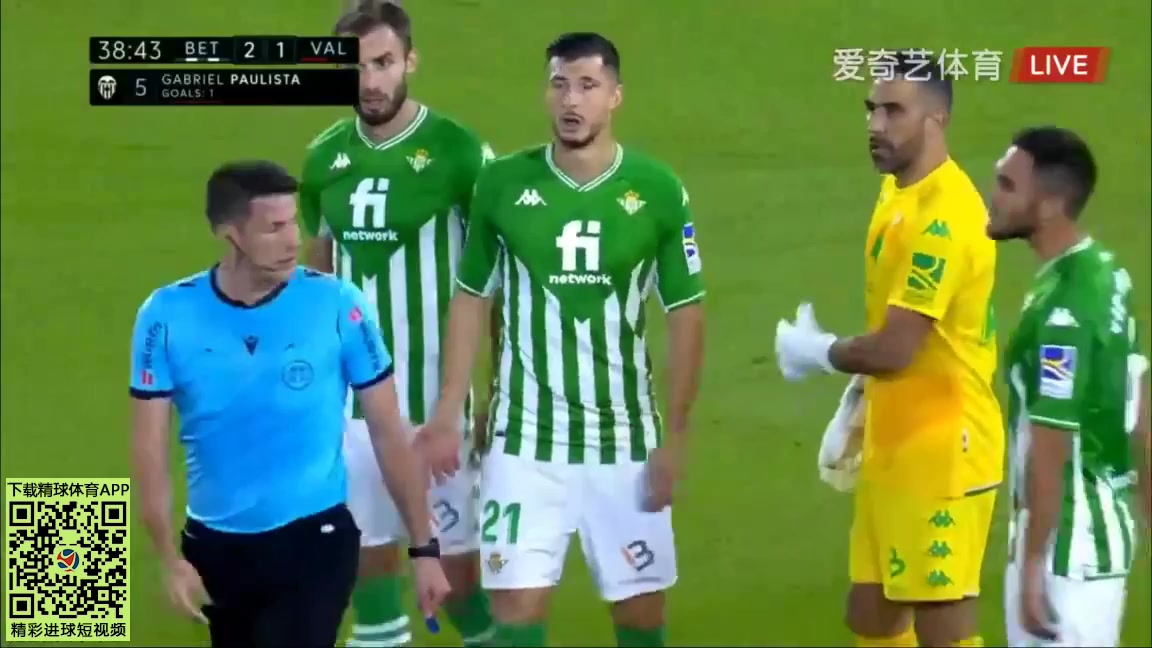 Laliga1 Real Betis Vs Valencia 37 phút Gabriel Armando de AbreuVào, ghi bàn 2:1