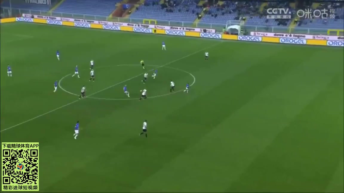 Serie A Sampdoria Vs Atalanta 9 phút Francesco CaputoVào, ghi bàn 1:0