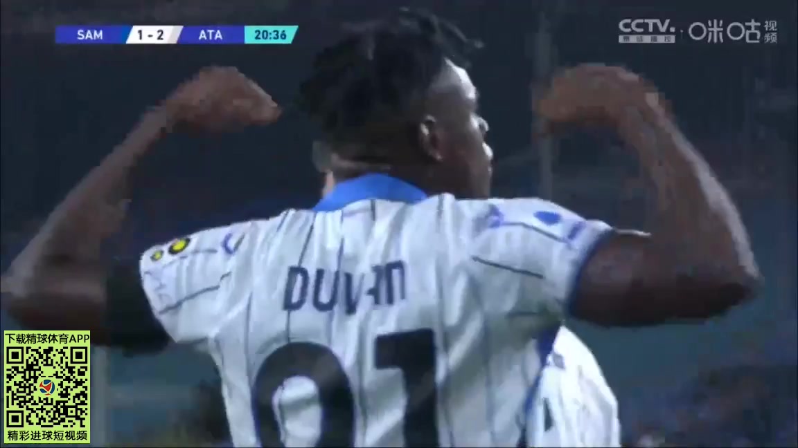 Serie A Sampdoria Vs Atalanta 20 phút Duvan Estevan Zapata BangueraVào, ghi bàn 1:2