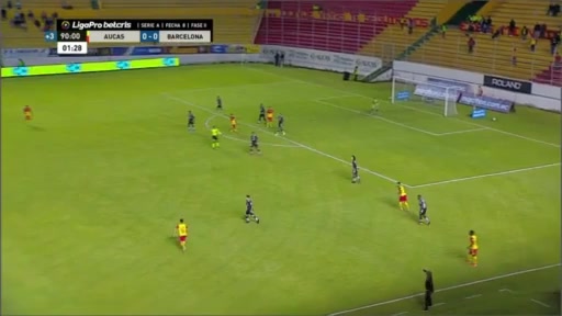 596 Sociedad Deportiva Aucas Vs Barcelona SC(ECU) 92 skor gol Francisco Fydriszewski, skor 1:0