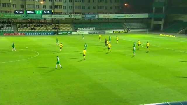 BLR D1 FC Gomel Vs Shakhter Soligorsk Vadim Pobudej Goal in 79 min, Score 2:2