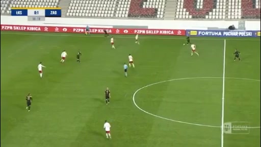POL Cup LKS Lodz Vs Zaglebie Lubin  Goal in 51 min, Score 0:2
