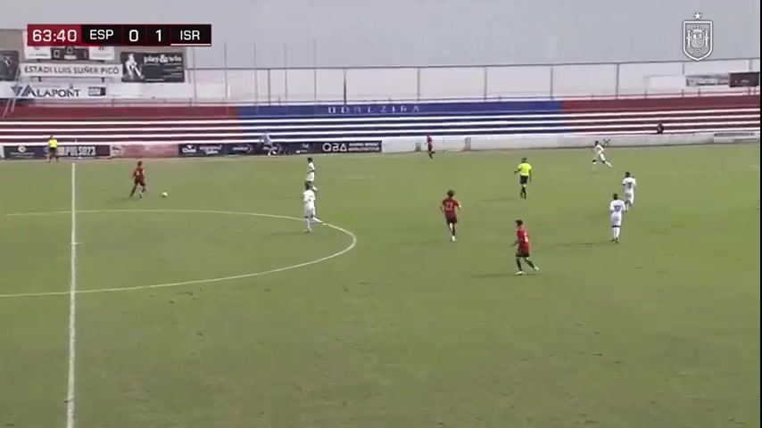 INT FRL Spain U19 Vs Israel U19 Nico Serrano Goal in 64 min, Score 1:1