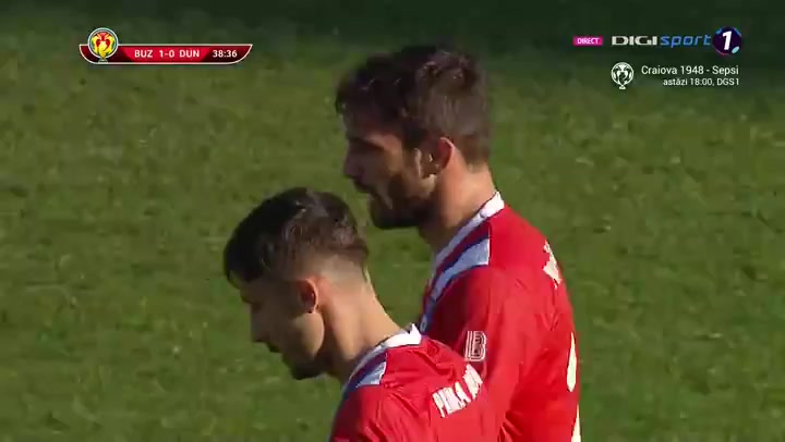 ROMC Gloria Buzau Vs Dunarea Calarasi Gaitan Goal in 38 min, Score 1:0