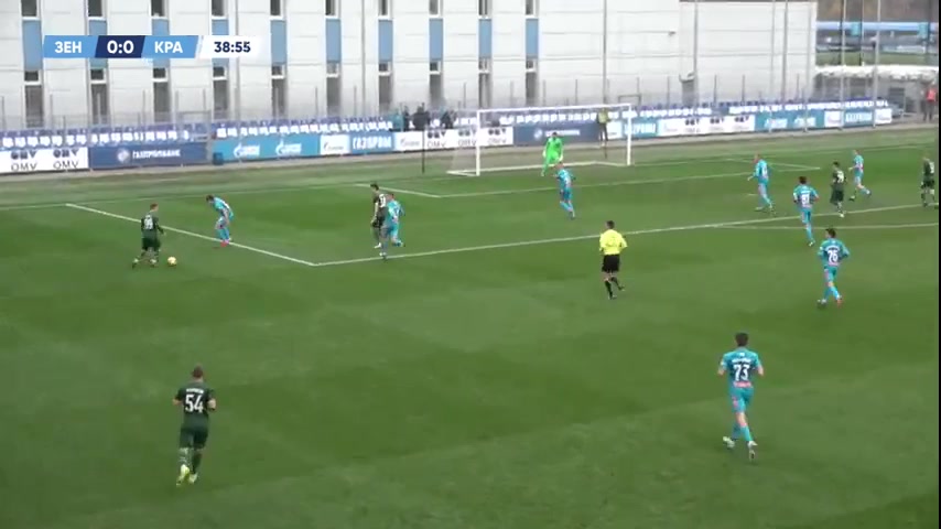 RUS YthC Zenit St.Petersburg Youth Vs FK Krasnodar Youth  Goal in 38 min, Score 1:0