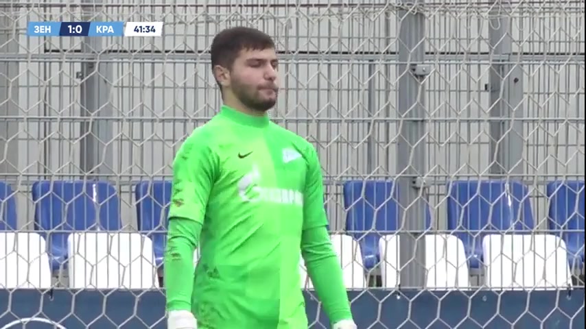 RUS YthC Zenit St.Petersburg Youth Vs FK Krasnodar Youth Kokoev Goal in 41 min, Score 1:1