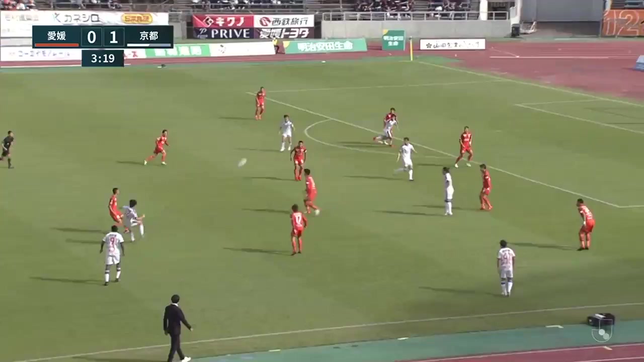 JPN D2 Ehime FC Vs Kyoto Sanga Maduabuchi Peter Utaka Goal in 2 min, Score 0:1
