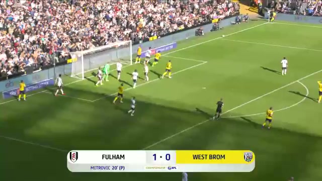 ENG LCH Fulham Vs West Bromwich(WBA) 19 ทำประตู Aleksandar Mitrovic ประตู, ทำคะแนน 1:0