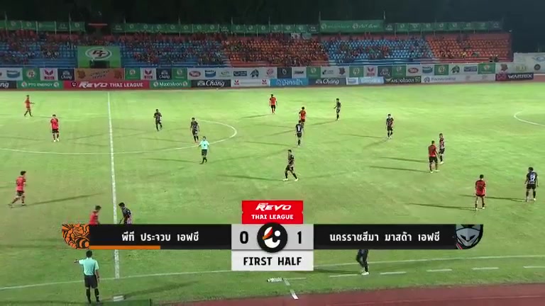 700 Prachuap Khiri Khan Vs Nakhon Ratchasima 18 skor gol Pralong Sawandee, skor 0:1