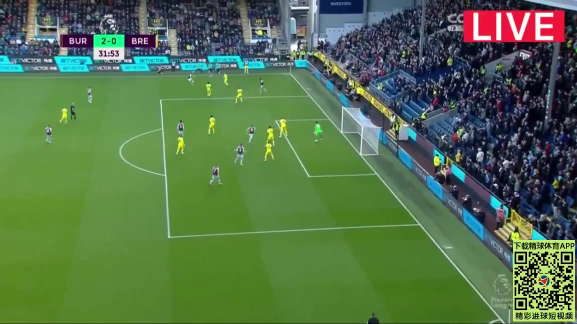 EPL Burnley Vs Brentford Matthew Lowton Goal in 31 min, Score 2:0