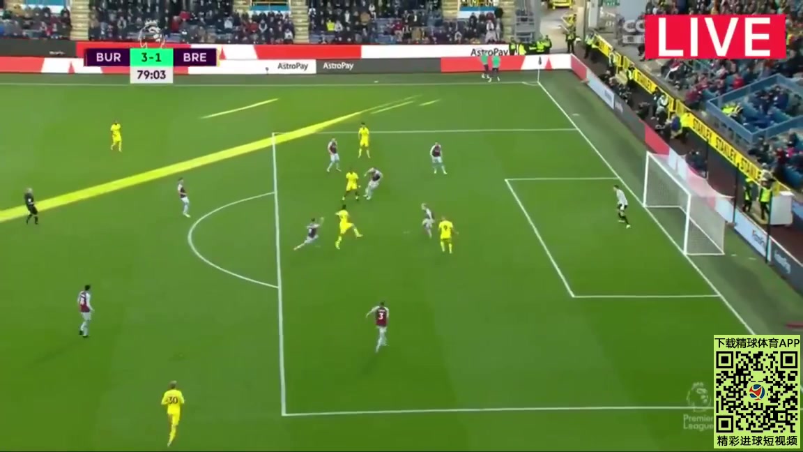 EPL Burnley Vs Brentford Saman Ghoddos Goal in 79 min, Score 3:1