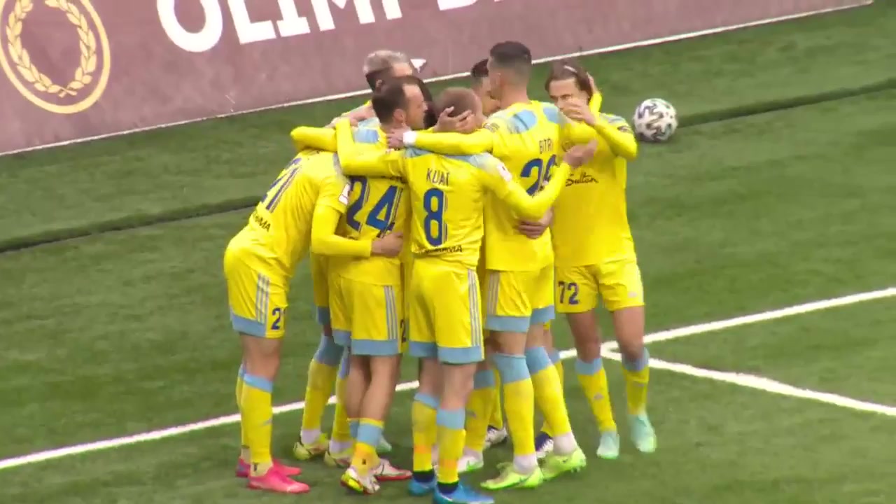 KAZ PR Lokomotiv Astana Vs FK Arys 11 phút Max Ebong NgomeVào, ghi bàn 1:0