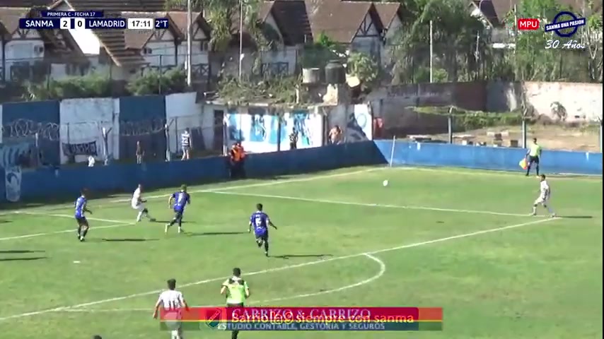 ACT  M San Martin Burzaco Vs General Lamadrid Pavone Goal in 63 min, Score 2:1