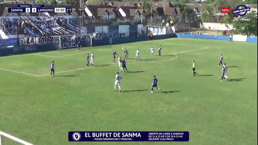 ACT  M San Martin Burzaco Vs General Lamadrid Plante Goal in 77 min, Score 2:2