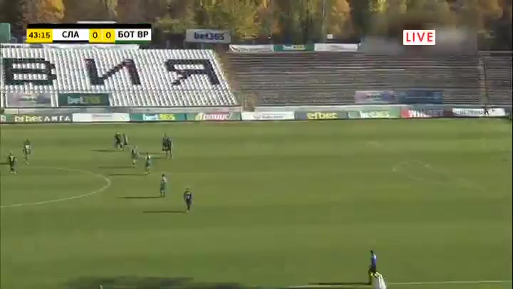 BUL D1 Slavia Sofia Vs Botev Vratsa 43 phút Ivan MinchevVào, ghi bàn 1:0