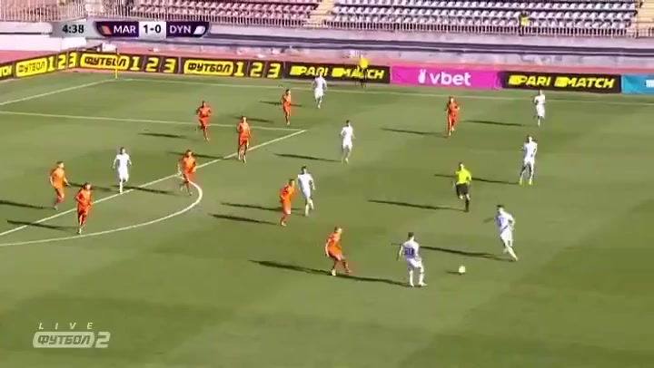 UKR D1 FC Mariupol Vs Dynamo Kyiv  Goal in 3 min, Score 1:0