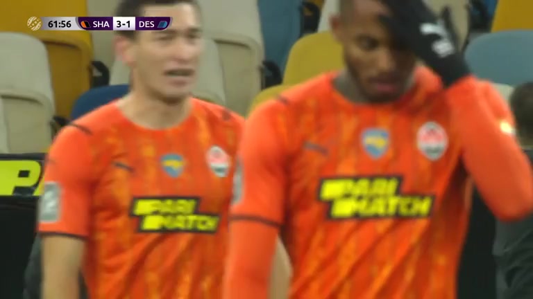 UKR D1 FC Shakhtar Donetsk Vs Desna Chernihiv Fernando Dos Santos Pedro Goal in 63 min, Score 3:1