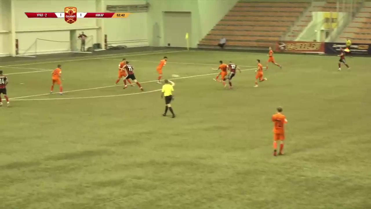 RUS D2 FK Ural-2 Vs Amkar Perm Golubtsov Goal in 54 min, Score 1:2