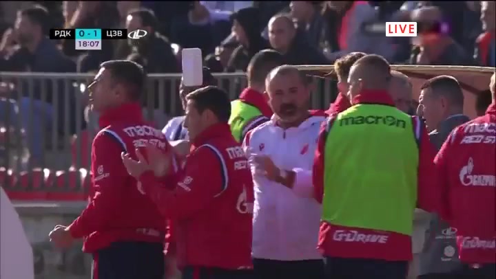 SER D1 Radnicki 1923 Kragujevac Vs Crvena Zvezda 19 phút Mirko IvanicVào, ghi bàn 0:1