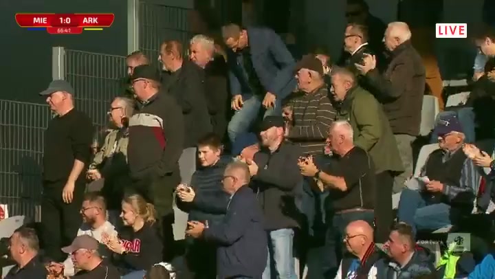 POL D1 Miedz Legnica Vs Arka Gdynia Nemanja Mijuskovic Goal in 66 min, Score 1:0