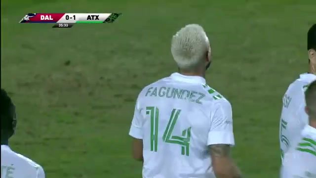 MLS FC Dallas Vs Austin FC 35 ทำประตู Diego Fagundez ประตู, ทำคะแนน 0:1