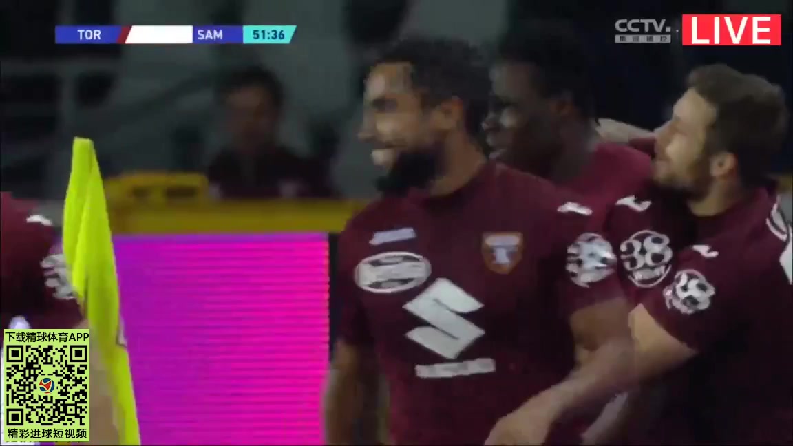 Serie A Torino Vs Sampdoria 52 phút Wilfried Stephane SingoVào, ghi bàn 2:0