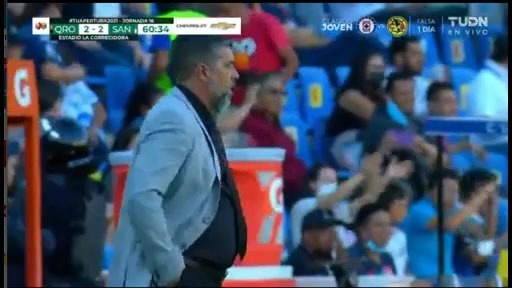 140 Queretaro FC Vs Santos Laguna 61 skor gol , skor 2:2