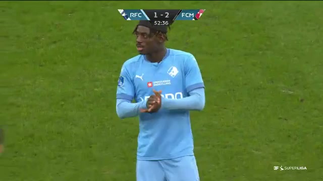 DEN SASL Randers FC Vs Midtjylland 52 ทำประตู Stephen Odey ประตู, ทำคะแนน 1:2