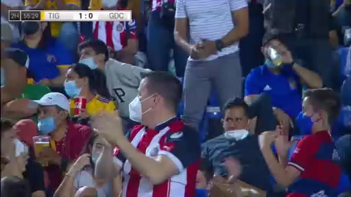 140 Tigres UANL Vs Chivas Guadalajara 56 skor gol , skor 1:1