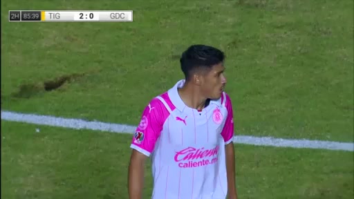 140 Tigres UANL Vs Chivas Guadalajara 85 skor gol Guido Pizarro, skor 2:1