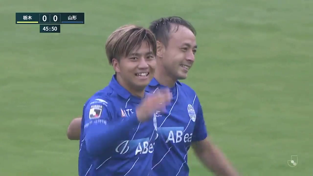 日职乙 枥木SC Vs 山形山神 47分藤田息吹进球,比分0:1