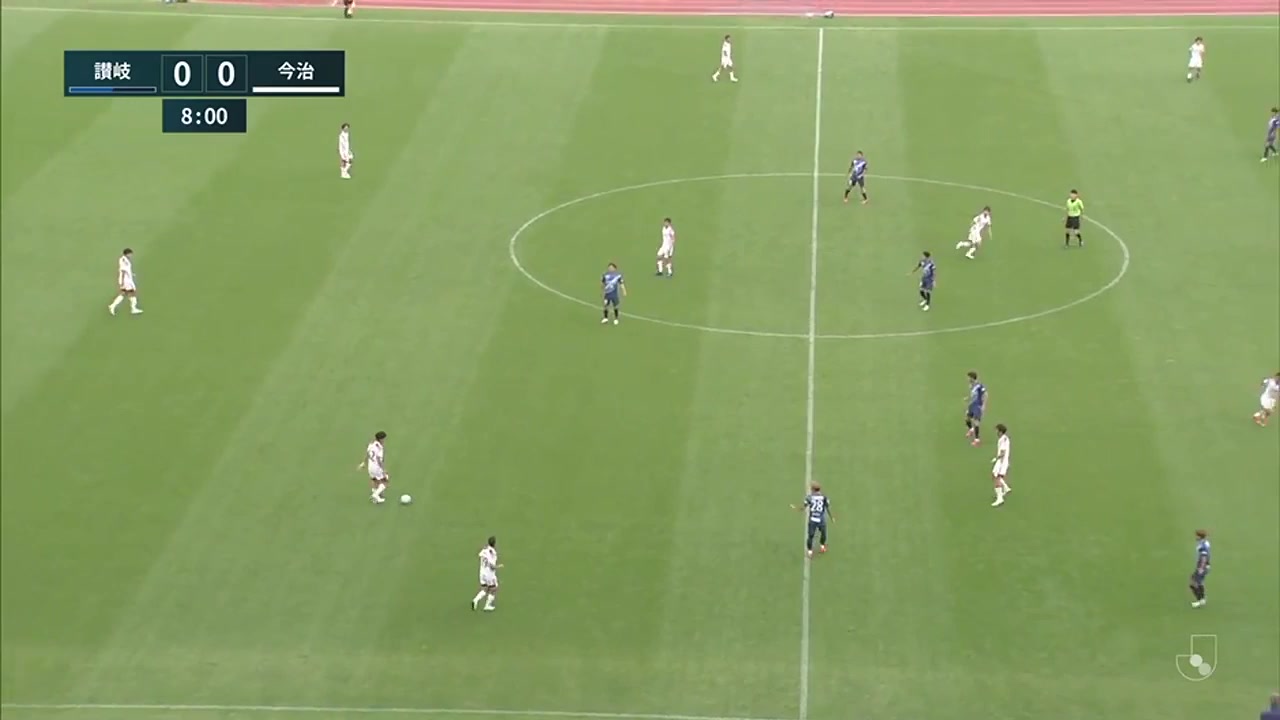 日丙 赞岐 Vs 今治 8分进球,比分0:1