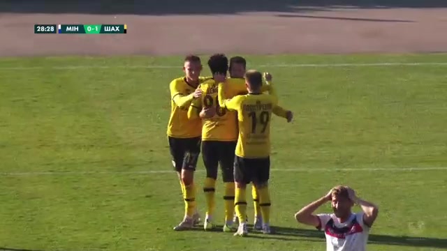 BLR D1 FC Minsk Vs Shakhter Soligorsk 28 phút Maksim SkavyshVào, ghi bàn 0:1