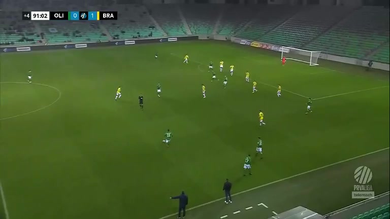 SLO D1 NK Olimpija Ljubljana Vs NK Bravo Gustavo Abizanda Goal in 92 min, Score 1:1