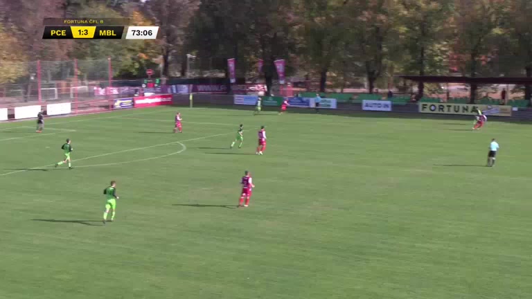 CZE CFL Pardubice B Vs Mlada Boleslav B 74 phút Vào, ghi bàn 1:4