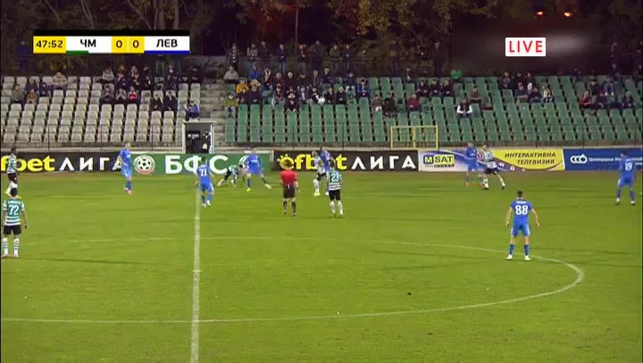 BUL D1 Cherno More Varna Vs Levski Sofia 50 phút Rodrigo HenriqueVào, ghi bàn 1:0