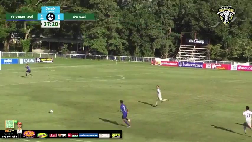 THA L3 Kamphaeng Phet Vs Nan FC  Goal in 37 min, Score 2:1