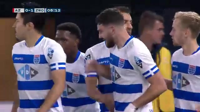 16 AZ Alkmaar Vs PEC Zwolle 4 skor gol Mees de Wit, skor 0:1