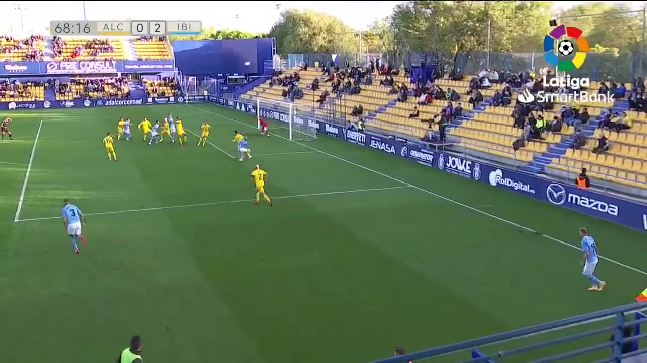 SPA D2 AD Alcorcon Vs Ibiza Eivissa Ruben Gonzalez Goal in 68 min, Score 0:2