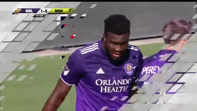 MLS Orlando City Vs Nashville 16 ทำประตู Daryl Dike ประตู, ทำคะแนน 1:0