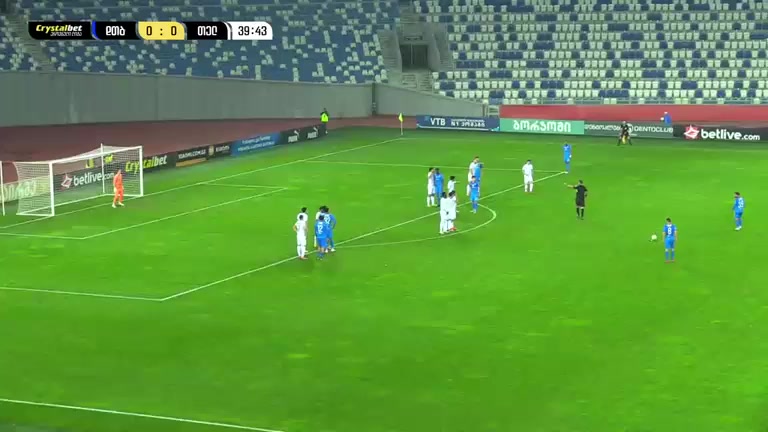 GEO D1 Dinamo Tbilisi Vs FC Telavi Radini Goal in 39 min, Score 1:0