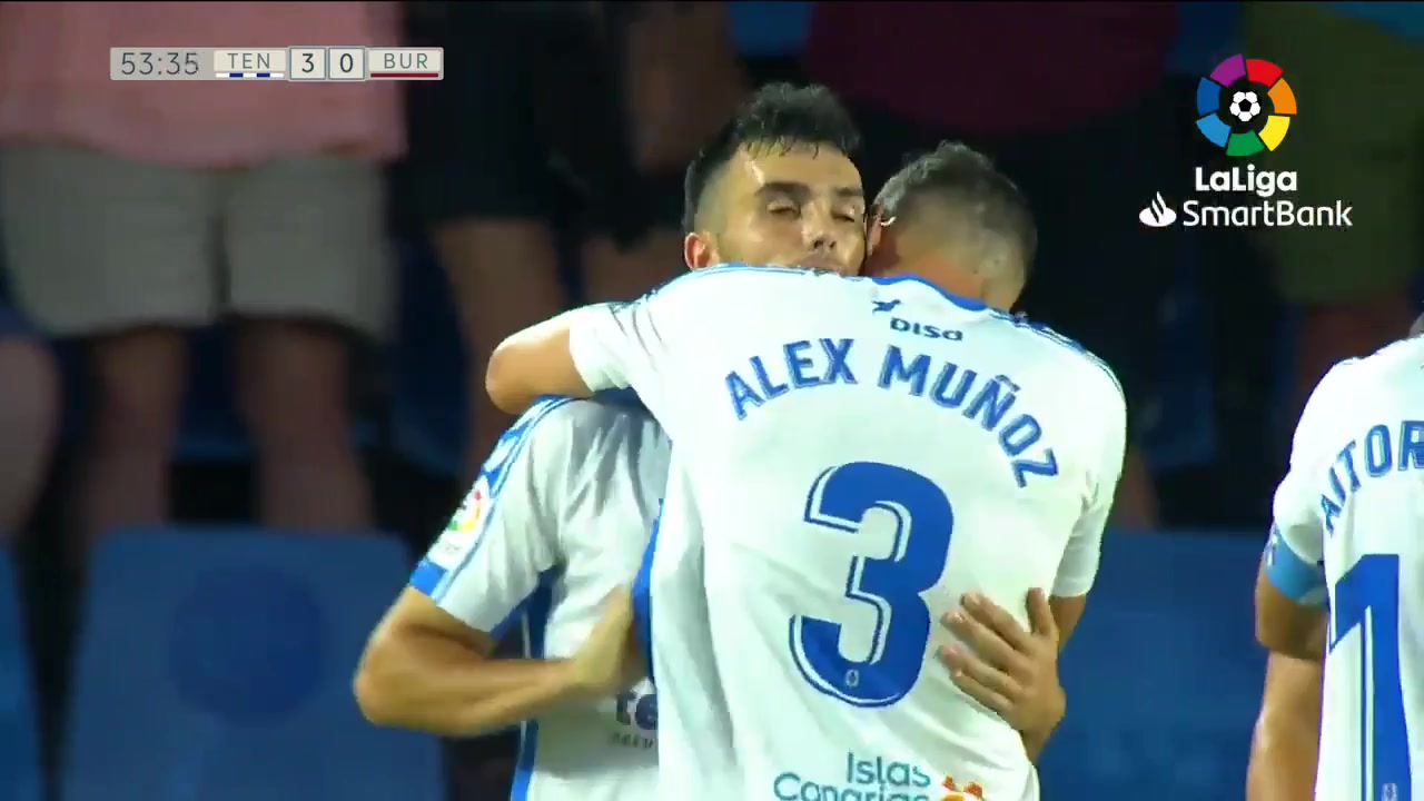 SPA D2 Tenerife Vs Burgos CF Alex Bermejo Escribano Goal in 53 min, Score 3:0