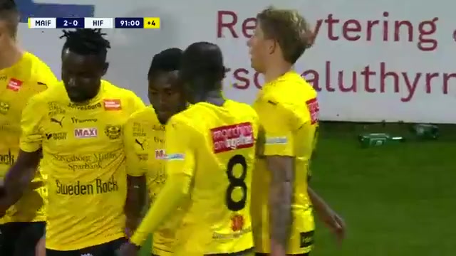 SWE D1 Mjallby AIF Vs Hammarby 90 phút Mamudo MoroVào, ghi bàn 2:0