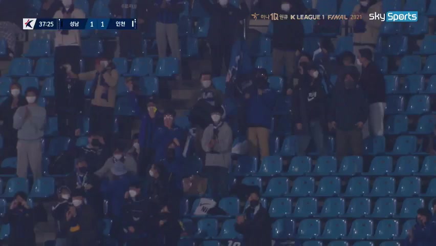 KOR D1 Seongnam FC Vs Incheon United Kim Hyun Goal in 36 min, Score 1:1