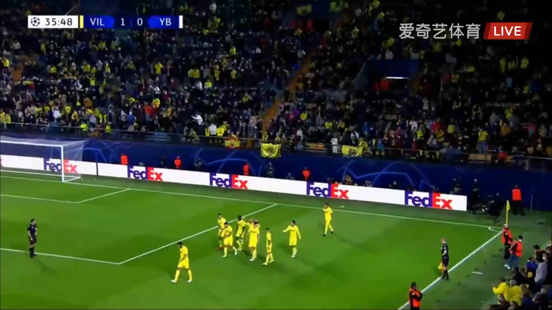 UEFA CL Villarreal Vs Young Boys 35 phút Etienne CapoueVào, ghi bàn 1:0