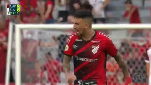 BRA D1 Atletico Paranaense Vs Flamengo Miguel David Terans Perez Goal in 65 min, Score 2:2