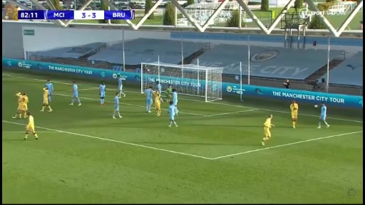 UEFA YL U19 Manchester City U19 Vs Club Brugge U19 Audoor Goal in 83 min, Score 3:4